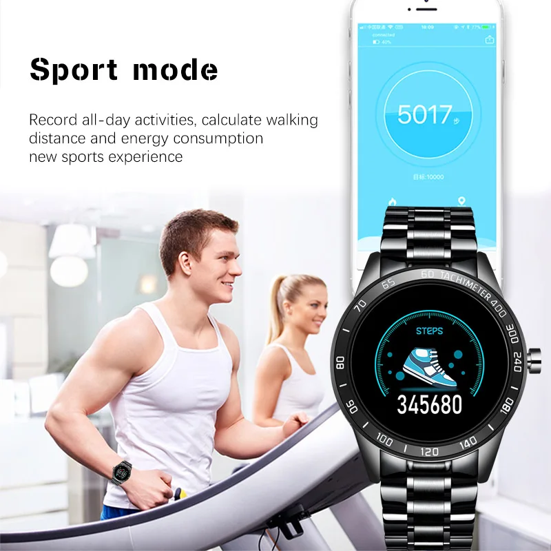 LIGE Smart Uhr Männer Fitness Tracker IP67 Wasserdicht Herz Rate Blutdruck Schrittzähler Für Android ios Sport smartwatch + Box
