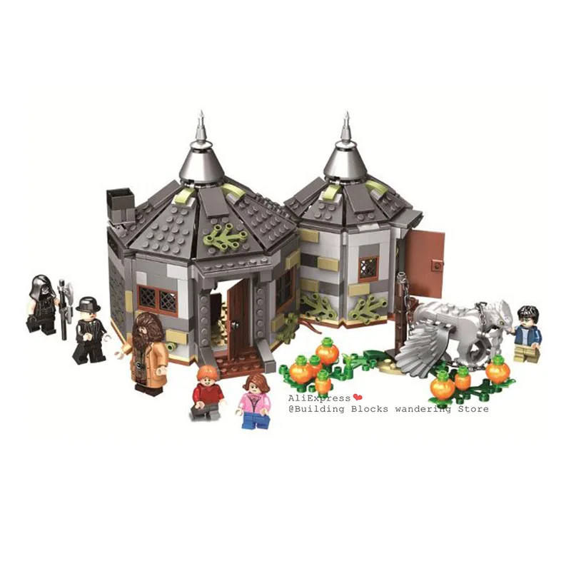 

Bela 11343 Hagrid Hut Buckbeak Rescue MOC Magic World Great Hall Lepinblocks Movie Toy Christmas Gift Fit lepining 75947
