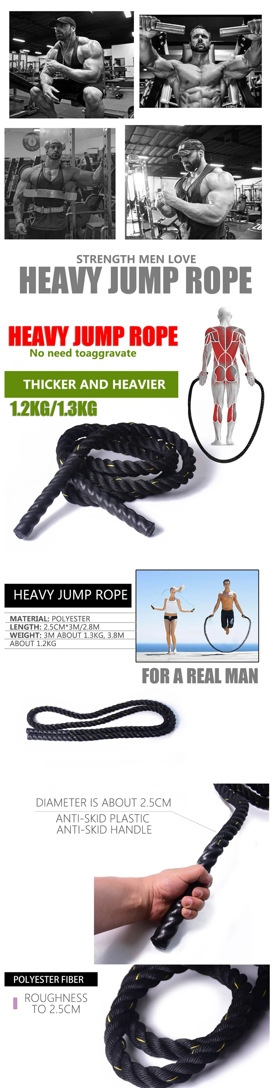 Skipping Rope For Fitness Boxing Jumping Weight Loss Sale Exercise D3P3 