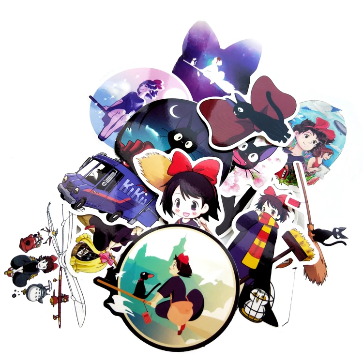 15 шт. ПВХ анимированная пленка милый Кики службы доставки водонепроницаемые