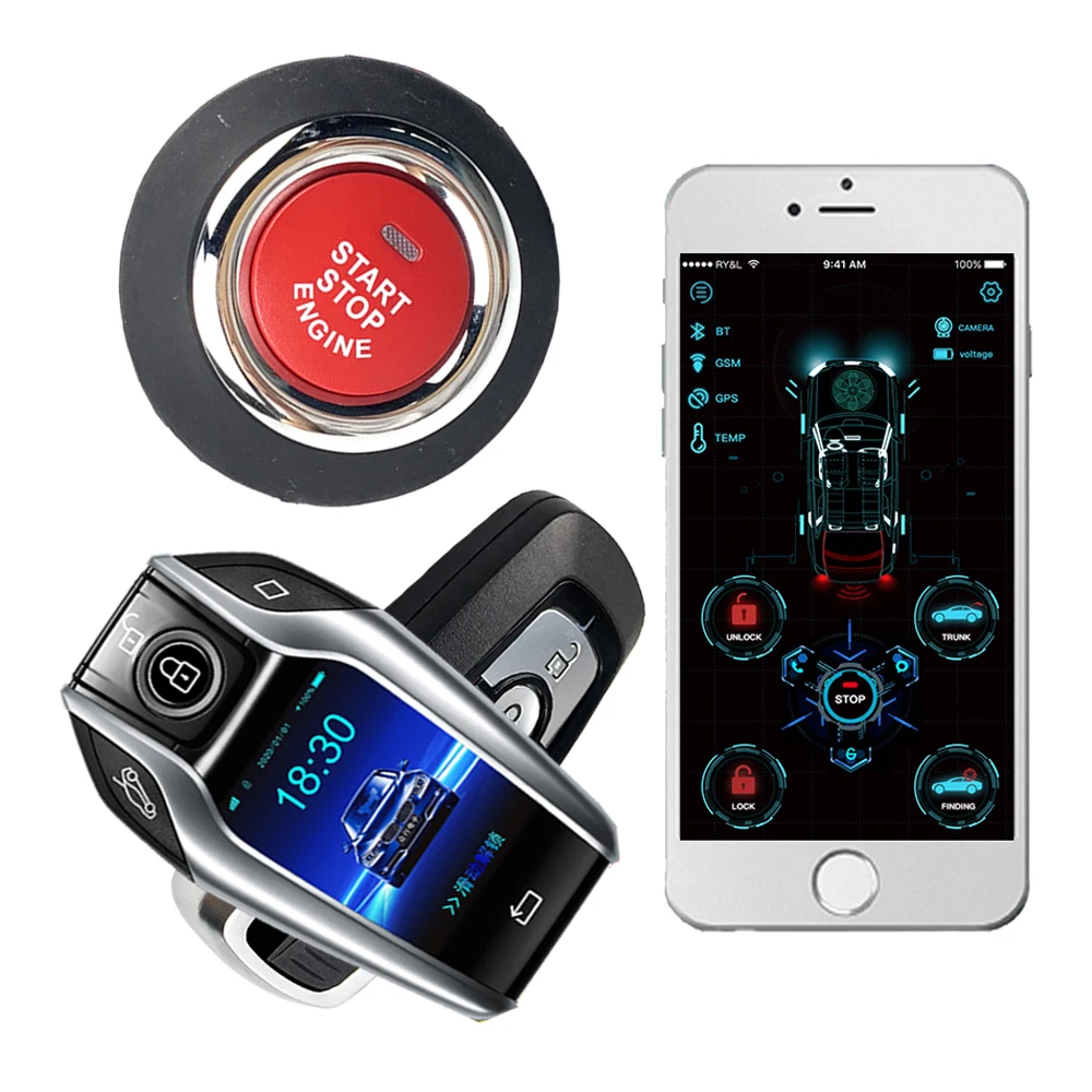 Сенсорный ЖК экран Cardot Smart Pke бесключевая запись дистанционный стартовый