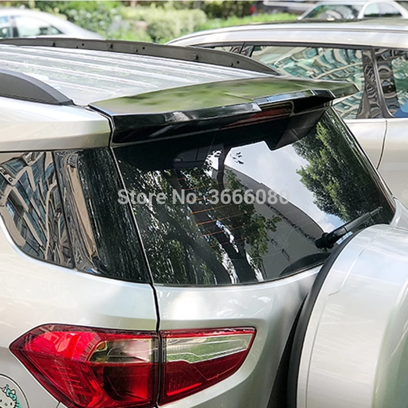 

For Ford Ecosport 2013 2014 2015 2016 2017 2018 High Quality ABS Plastic Rear Roof Spoiler Trunk Wing Boot Cover Car Accessories