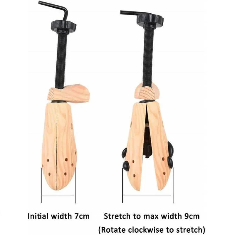 Durable Anti-rust Adjustable Smooth Wooden Shoe Stretcher for Men Women Household Boots Expander Trees Stretcher Shaper Rack