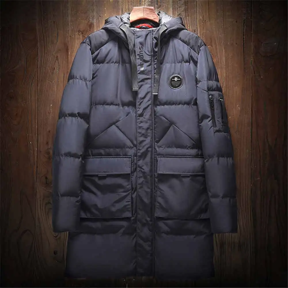 Dark Blue WWKK Мужская Утепленная куртка Зимние Горные/походные куртки Outdoo мужская верхняя одежда с несколькими карманами мужские треккинговые ветрозащитные теплые пальто - Цвет: Dark Blue
