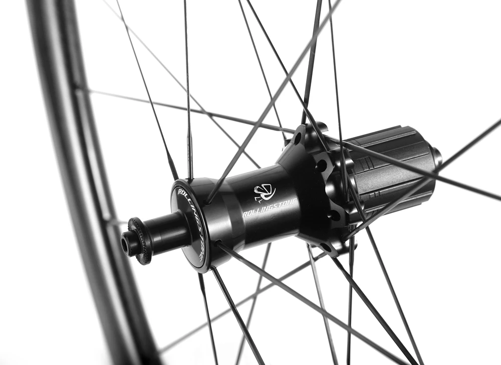 Sale UCI Rolling Stone bicycle wheels rear front high TG carbon wheelset 700C clincher 40mm aero rim road bike wheel set 1500g 8