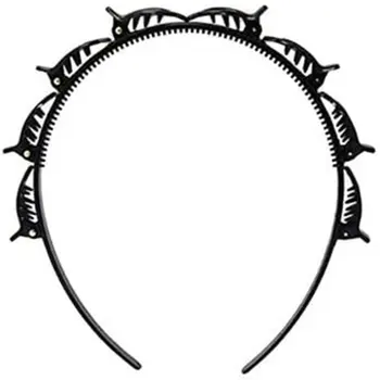 

Korean style multi-layer hollow weave Headband Bangs clip headband Cartoon character ABS material for girls