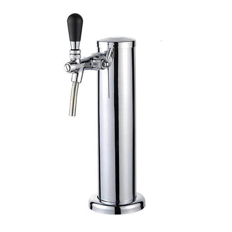 one Tap Beer Tower Для приготовления в домашних условиях, из нержавеющей стали регулируемый пивной Кран Пивной колонны набор, один/два/три Разливное пиво башня с шланг трубы, J19206 - Цвет: one Tap Beer Tower