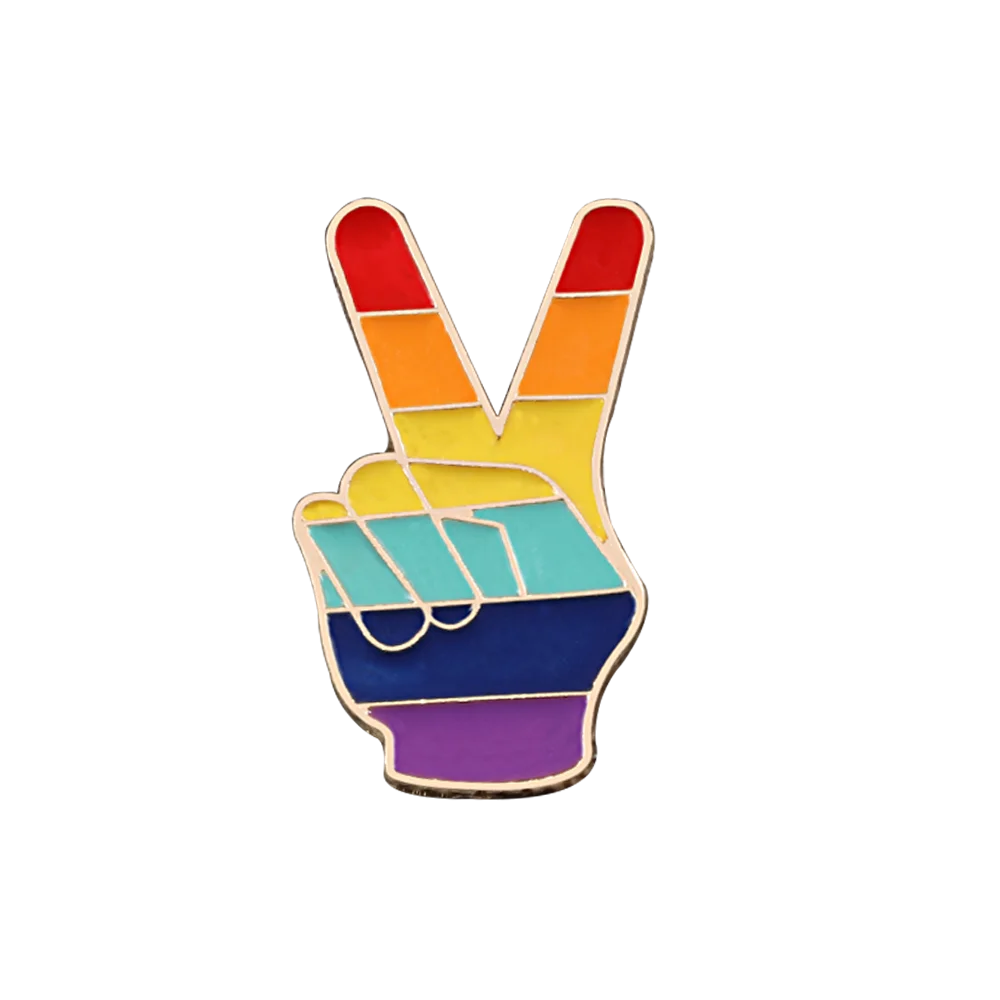 victory Красочные искусственные бриллианты, разноцветные стразы образуют форму сердца броши на булавке флаг Победы для Для женщин Для мужчин значок брошь, ювелирные изделия, аксессуары, Джинсовая Шляпа Радуга штырь отворотом подарок - Окраска металла: victory