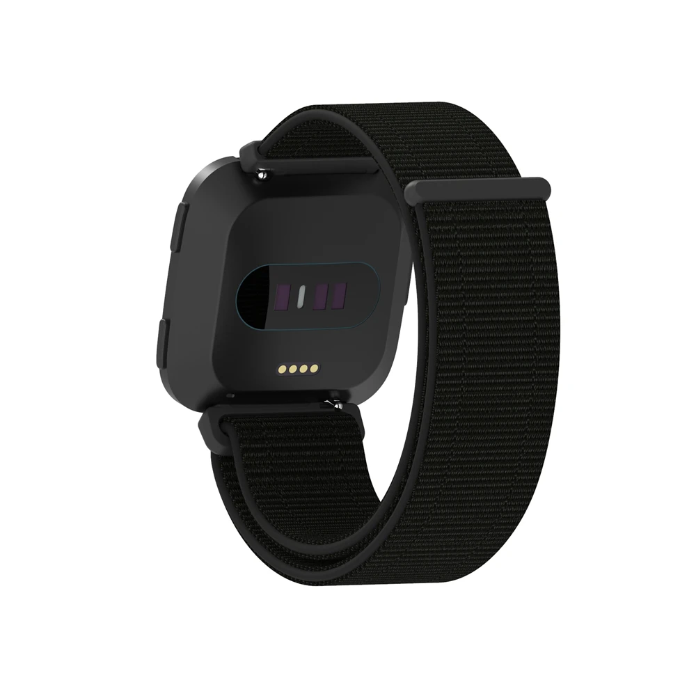 Модный Эластичный сменный тканый нейлоновый ремешок для Fitbit Versa или Lite, дышащий регулируемый ремешок для часов с застежкой
