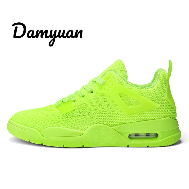 Зеленый Damyuan/ г. Новая модная Осенняя классическая мужская комфортная дышащая некожаная Повседневная легкая обувь Pinkycolor - Цвет: Зеленый