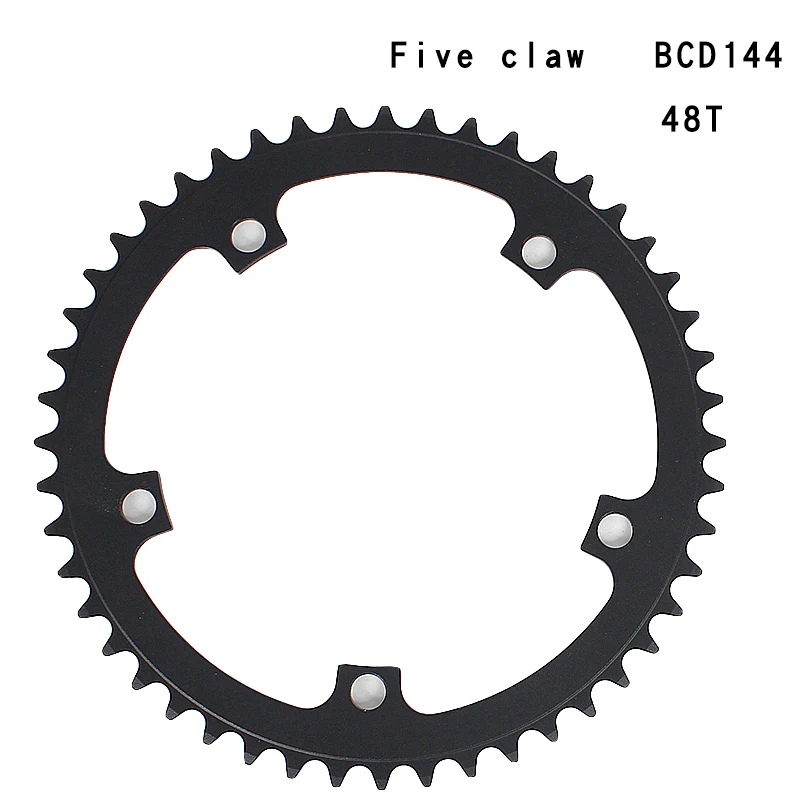 Bicycle Hollowed-out Tooth Plate Parts Aluminum Alloy BCD 144 48T  Bike Chainring