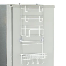 Стойка для холодильника боковая полка боковой держатель Многофункциональные кухонные принадлежности Органайзер бытовой многослойный холодильник для хранения
