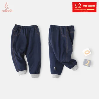 

COBROO Baby boy Pants Imitation Jeans Cotton Baby Clothes Full Length Leggings Baby Pants for Boys 1-4 Years Old Kids CW820005