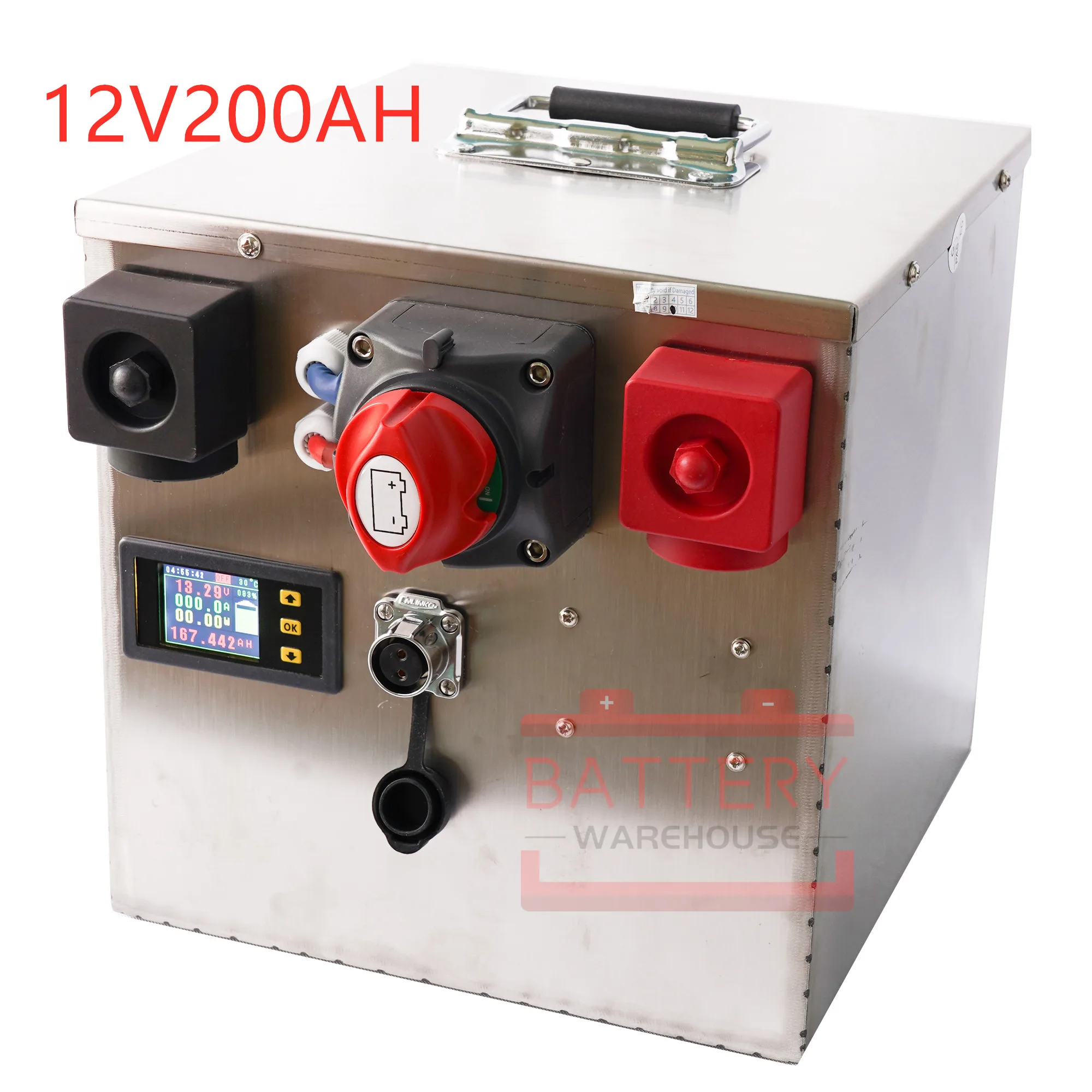 12V200AH с литий ионным аккумулятором BMS lifepo4 for12.8v для двигателя на колесах дома лодки