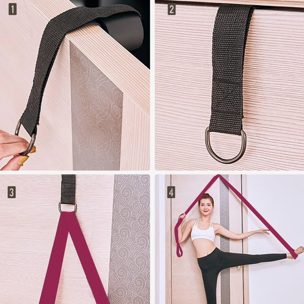 Door Flexibility Stretching Leg Stretcher Strap for Ballet Cheer Dance Gymnastics Trainer Yoga Flexibility Leg Stretch belt