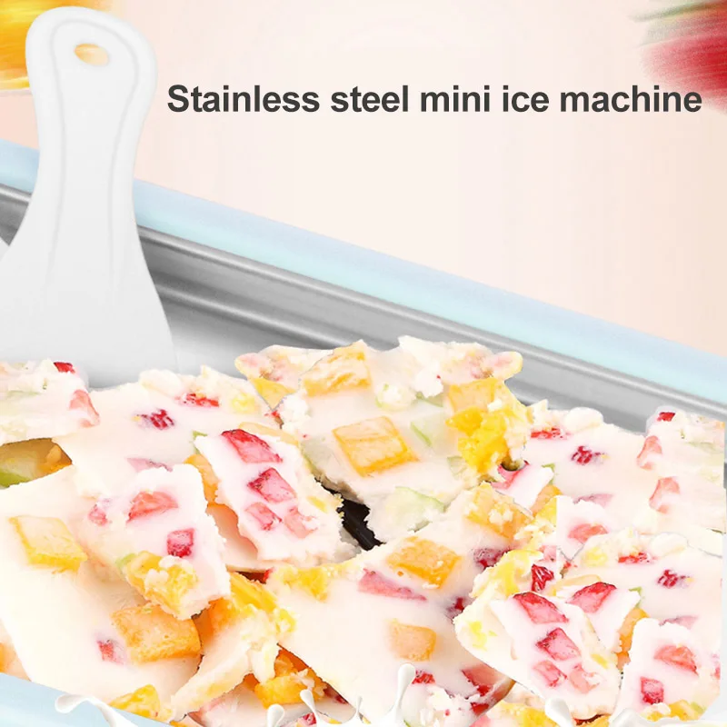 Мгновенная Мороженица йогурт сорбет желато льда ролл DIY чайник сковорода для детей Детская машина для приготовления жареного йогурта UYT магазин