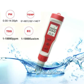 

4 In 1 LCD Portable Professional Water Tester ToDS/EC/PH/TEMP Pen Monitor Meter Pool Chemicals & Testing