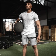 Повседневные летние мужские шорты для спортзала и бега, мужские шорты для фитнеса, бодибилдинга и тренировок