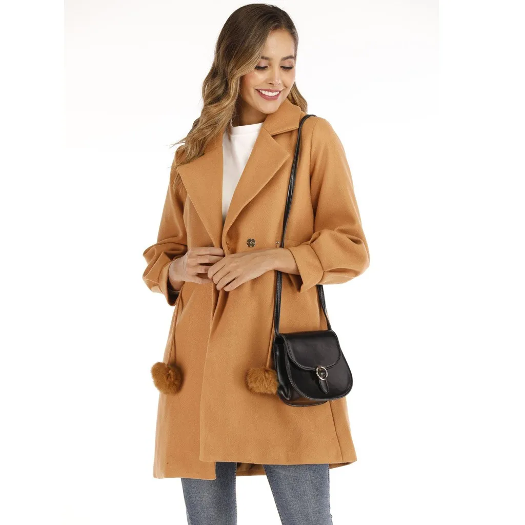 Manteau femme hiver зимнее пальто для женщин, теплое зимнее пальто с длинным рукавом и отложным воротником, пальто из искусственного меха, пальто abrigo mujer
