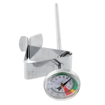 

Home Stainless Steel Milk Froth Thermometer Espresso Barista Pro Meter