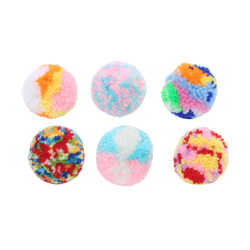 Cat Toys Interactive Ball Cat Training Toy Pet Playing Ball Pet Supplies Toy For Cats Kitten Kitty Cat Throwing Toys Wool Ball