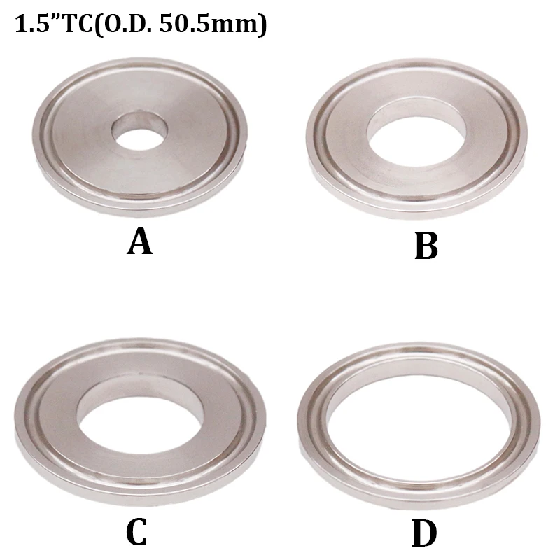 

1.5"Tri Clamp (50.5m OD) End Cap with weld Cutout Sanitary 304 Stainless Steel Homebrew Beer & Craft Brewer Fitting