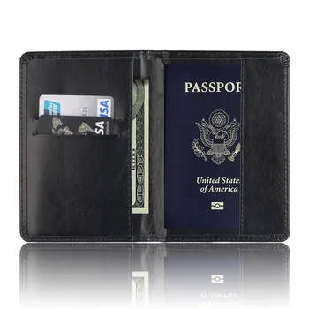 

Passport Holder 2020 New Fashion PU Leather Highest Quality Credit Card Bag Business Card Cove Travel Accessories d3
