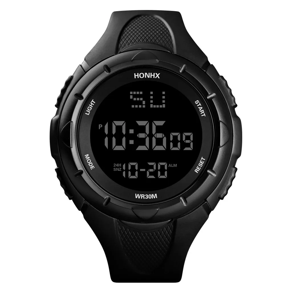 C Мужские часы Reloj hombre honhx роскошный мужской цифровой светодиодный часы с датой спортивные мужские уличные электронные часы Montre homme Zegarek męski@ 12 - Цвет: C