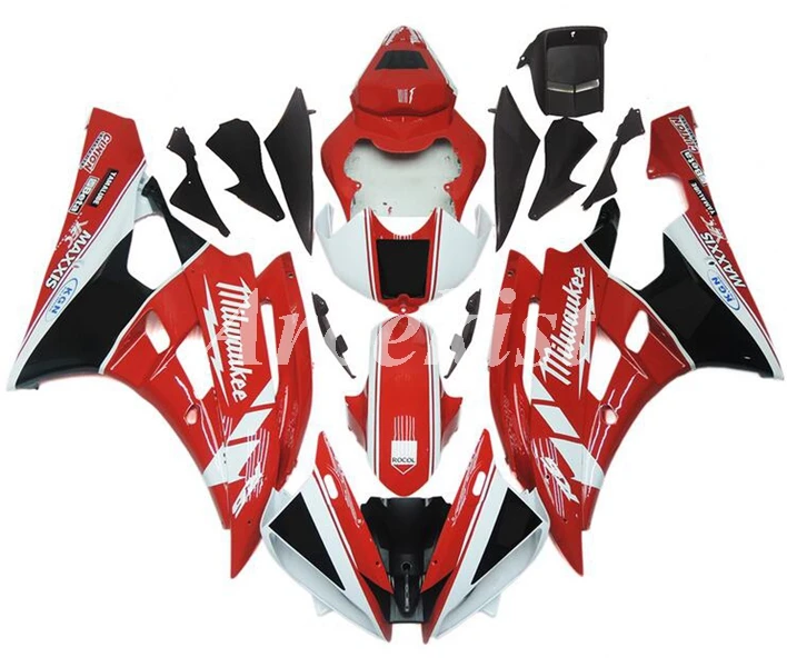 4 подарки(литьевая форма) ABS мотоцикл Полный обтекатели комплект для YAMAHA YZF-R6 2006 2007 06 07 R6 Кузов Набор холодный красный