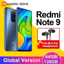 Xiaomi Helio G85 Redmi Note-9 3GB 128GB 4gbb GSM/LTE/WCDMA Nfc Quick Charge 3.0 Octa Core