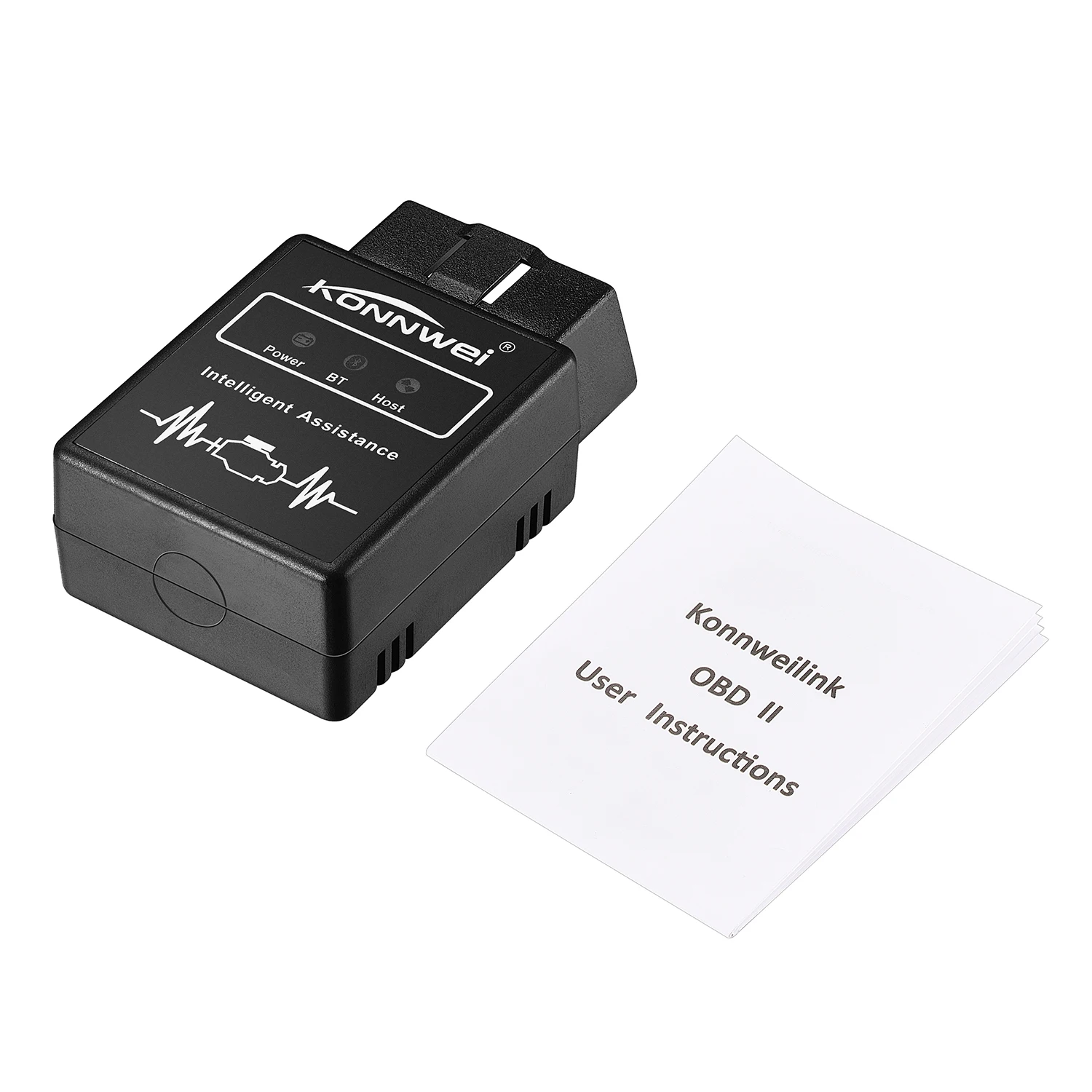 Автомобильный сканер KONNWEI KW912 считыватель кодов Bluetooth OBDII адаптер сканирующий