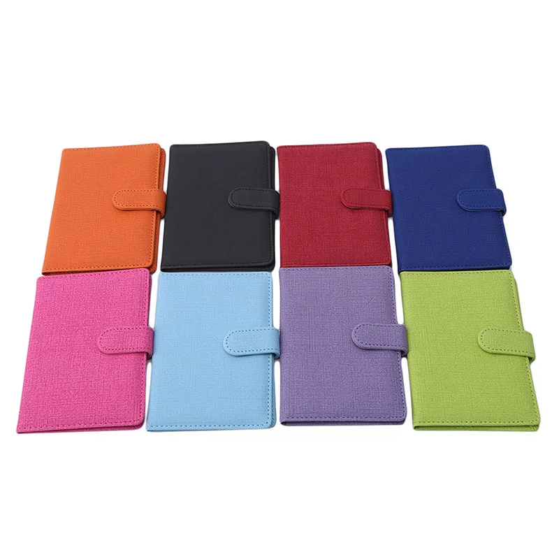 

New 2019 High Quality Buckle Holder PU Leather Travel Passport Cover Promotional Passport Case Passport Wallet Paspoort Pakket