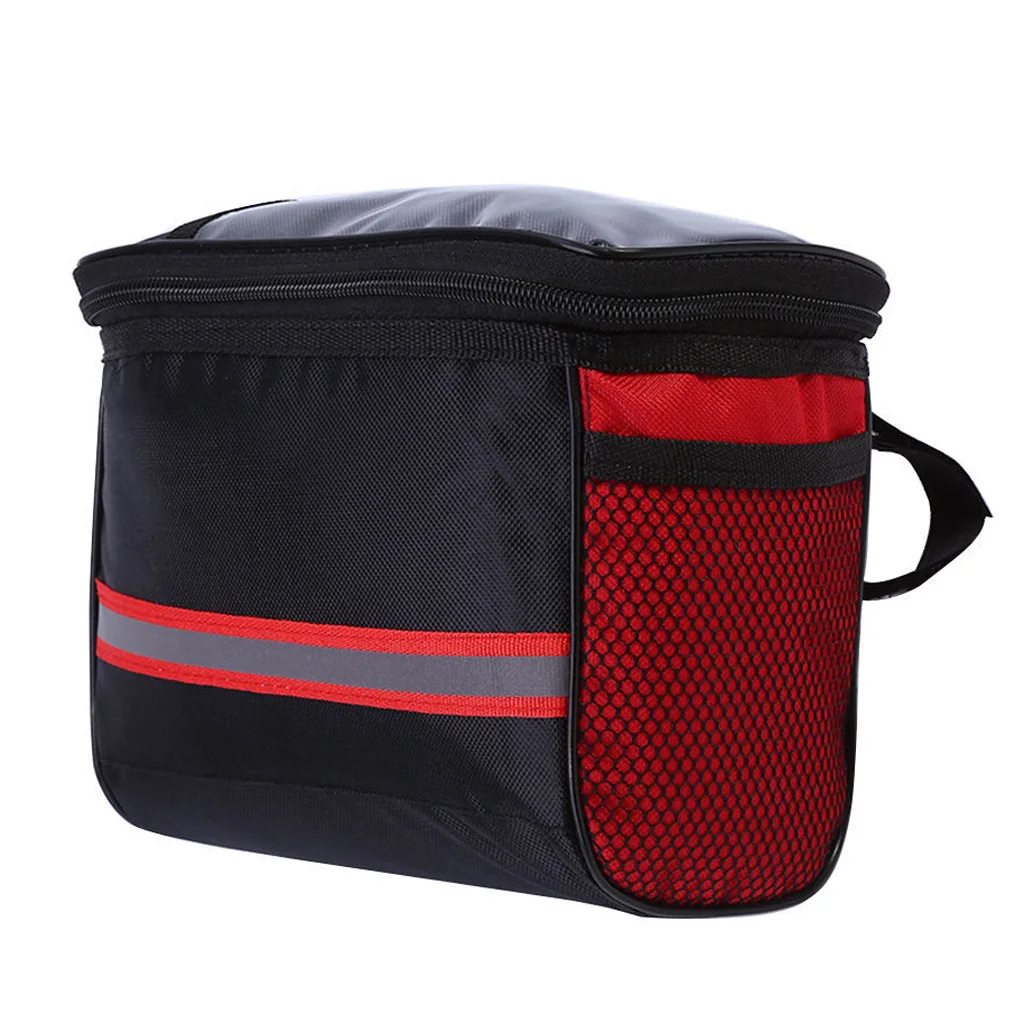 Mountain Bike Handlebar Bag Bicycle Front Basket Storage Bag Outdoor Cycling Riding Pack Cycling Bicycle MTB Bike Accessories