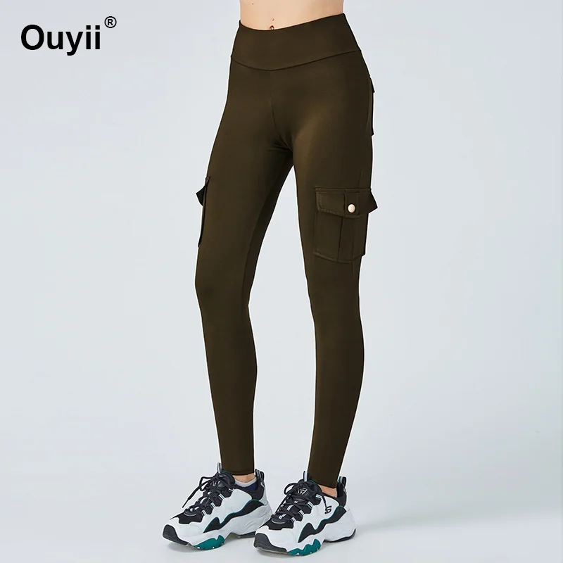Сексуальная высокая талия для йоги, облегающие спортивные брюки для бега с карманом фитнес дышащая Спортивная одежда Женская Бодибилдинг тренировки одежда