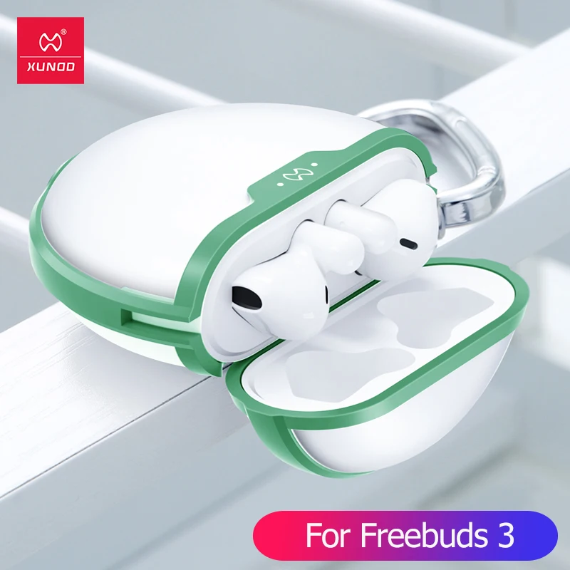 LightGreen FreeBuds3 Для FreeBuds 3 чехол Xundd подушки безопасности противоударный чехол для наушников для huawei FreeBuds 3 чехол FreeBuds 2 Pro Honor FlyPods чехол - Цвет: LightGreen FreeBuds3