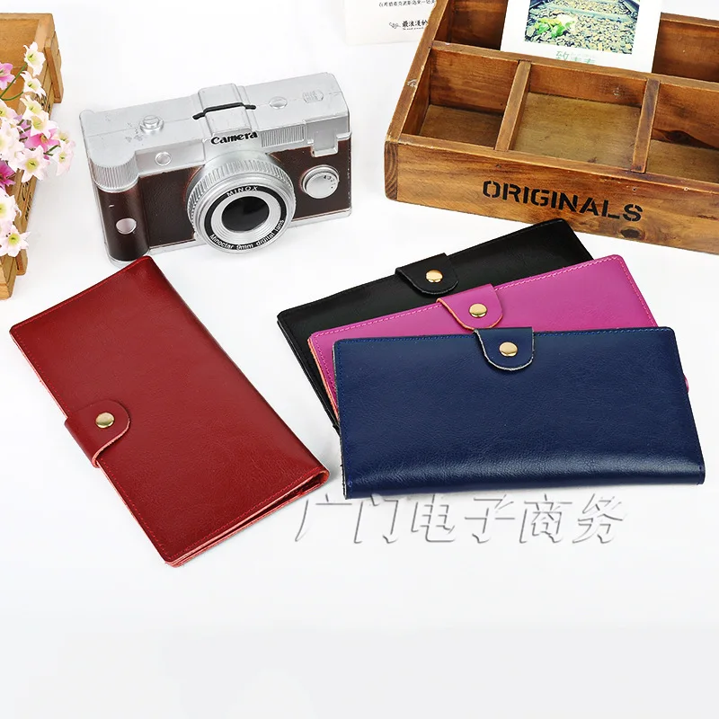 

Fashion Long LADY'S Wallet Genuine Leather Two-fold Leaflet Clutch Exquisite Embossed Clutch Bag