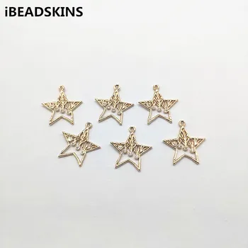 

New arrival! 21x20mm Star shape Cubic Zirconia Copper Connectors for Earrings parts,Accessories,hand Made Jewelry DIY
