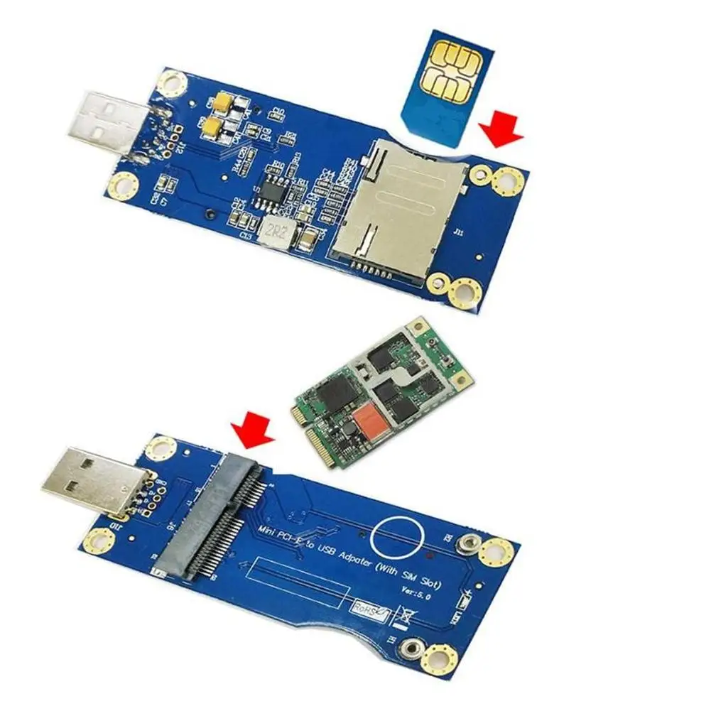 Мини PCIE к USB 3g 4G модули макетная плата WWAN карта-тестер Mini PCI-E PCB адаптер карты