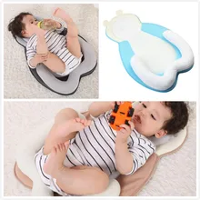Подушка для младенца анти-Роллер Подушка Младенческая плоская подушка для головы матрас 0-12 месяцев ребенок позиционер сна форма головы подушка