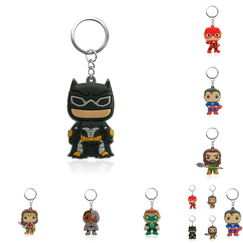 New Toy Figure Key-Ring Charms Pvc Keychain Hero Kids Fashion Cartoon Trinkets-Supper 1pcs bVnyjNyzA