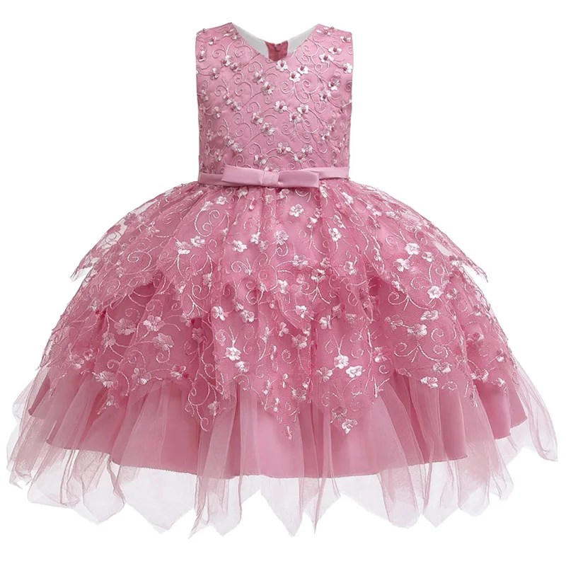 Новые Вечерние платья с короткими рукавами для девочек на день рождения vestidos de fiesta - Цвет: as picture