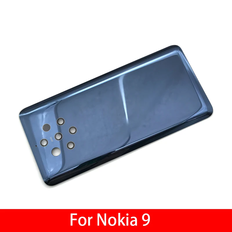 Задняя Стекло задняя крышка чехол для Nokia 9 PureView Батарея двери Корпус Батарея задняя крышка