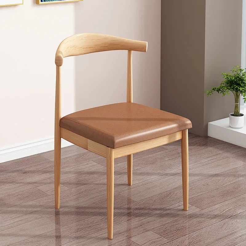 

Chair Home Modern Minimalist Casual Dining Chair Office Simplicity Northern European-Style Desk Chair Computer Arc Backrest Armc