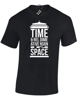 

TIME AND RELATIVE DIMENSION MENS T SHIRT THE DOCTOR DR SCI FI DESIGN RETRO
