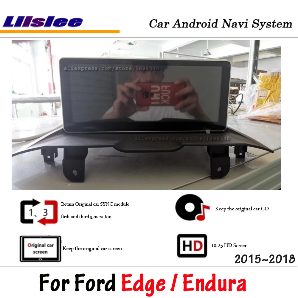 Liislee Android 8,1 для Ford Edge/Endura~ автомобильный стерео экран радио Carplay gps навигация Мультимедийная система DVD плеер