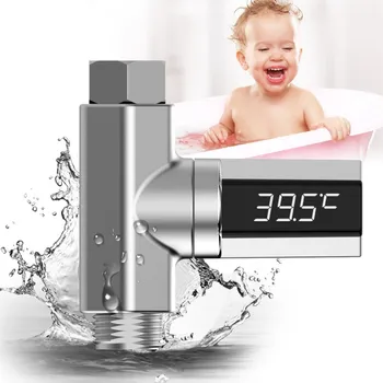 

Electricity Shower Thermometer LED Display Celsius Water Temperature Meter Monitor