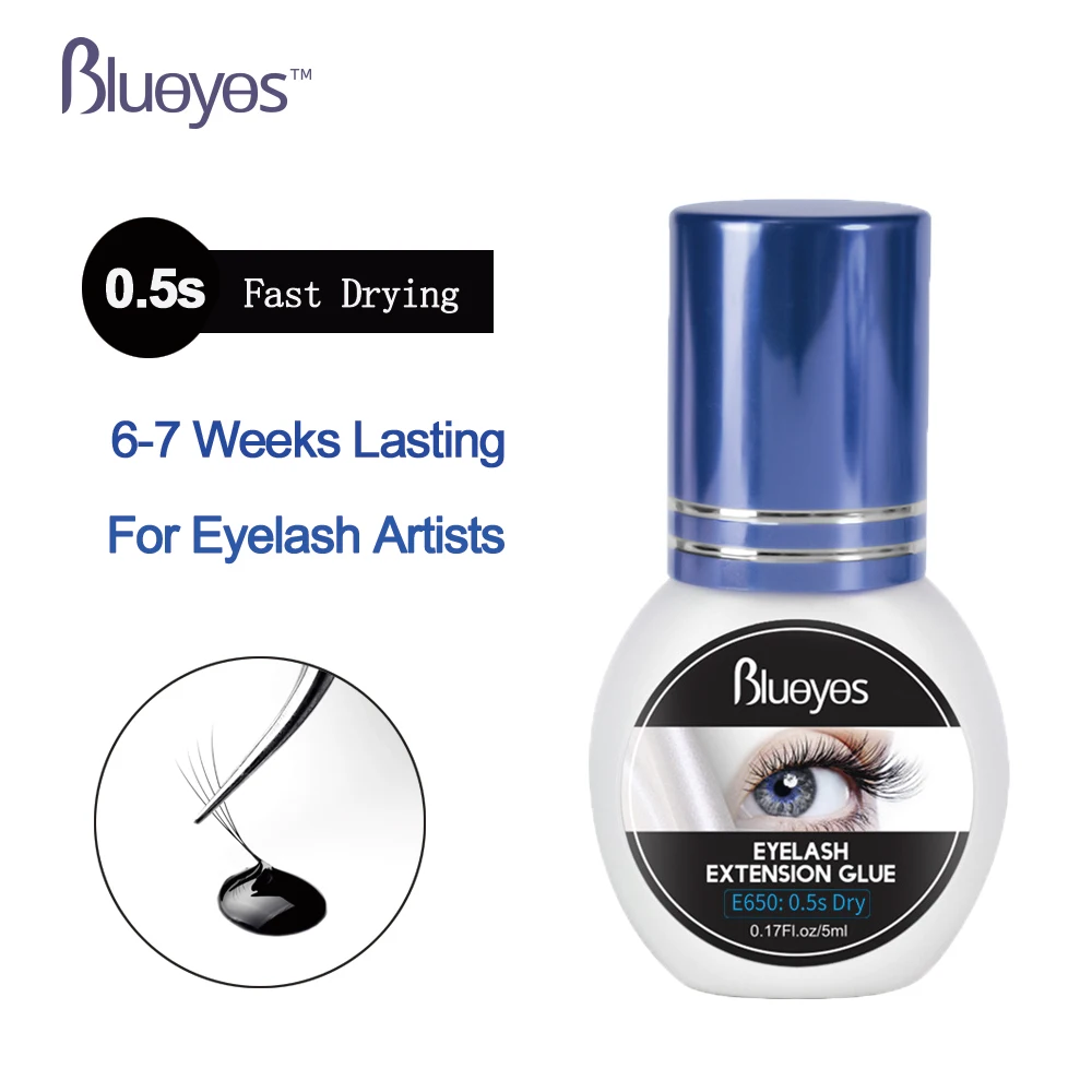 Eyelash Extension Glue For False Lashes 0.5 Second Fast Drying Long