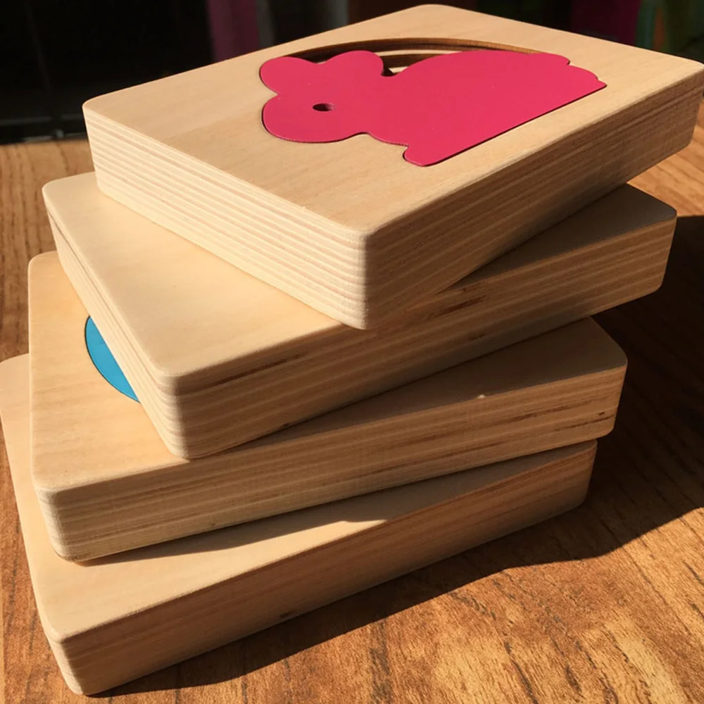 Мультфильм животных 3d головоломка Многослойные Пазлы детские игрушки Деревянный мультфильм кролик игрушки для детей раннего развития обучающие средства подарок