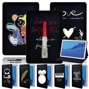 

Shockproof Folio Leather Stand Cover Case for Huawei MediaPad T3 8.0 Inch / T3 10 9.6 Inch / T5 10 10.1 Inch Tablet Case