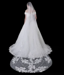 New Arrival Wedding Veil Bridal Tulle Veils with Comb One-Layers 3 Meters  White Wedding Veils Bridal Veil 2020 in Stock